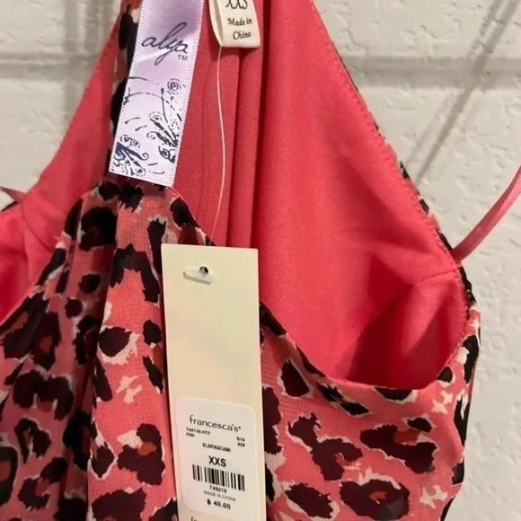 NEW Pink Cheetah Print Shell Camisole Tank Size XXS tags still on - Picture 4 of 6